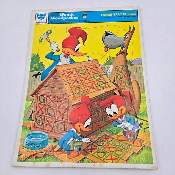 Frame-Tray Puzzles The Love Bug Herbie Woody Woodpecker Vintage Whitman Disney 1 - Picture 4 of 9